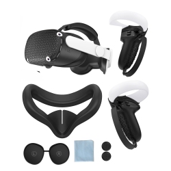 HLD Protective Cover for Oculus/meta Quest 2 Accessories, Silicone Controllers Grip Cover Protector, Soft Shell Skin \w Face Cover And Lens Cover By