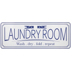 NORTHLIGHT Laundry Room Metal Wall Sign - 36.25
