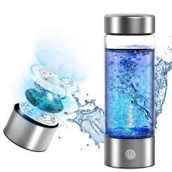 ULTREND Hydrogen Water Bottle – 420Ml Portable Hydrogen Generator \w Spe & Pem Technology, Creates Hydrogen-Rich Water In 3 Minutes – Perfect For