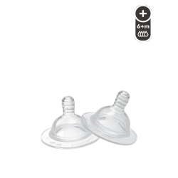 TWISTSHAKE Anti-Colic Baby Bottle Nipple Plus 6+M Pack Of 2