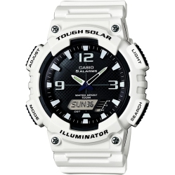CASIO Men's Solar Sport Combination Illuminator Watch In White