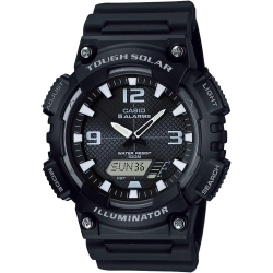 CASIO Men's Solar Sport Combination Illuminator Watch In Black