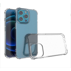 MOBILE MAGIC for Ip15 Pro Max Shockproof Transparent Thick Tpu Case Cover - Clear