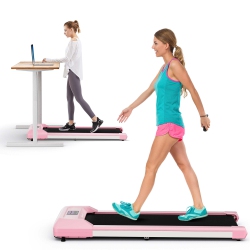 COSTWAY Superfit 0.6-3.8Mph Walking Pad Under Desk Treadmill With Remote Control And Led Display