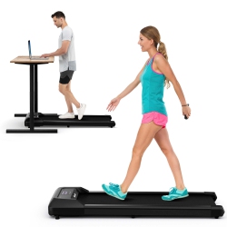 COSTWAY Superfit 0.6-3.8Mph Walking Pad Under Desk Treadmill With Remote Control And Led Display