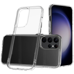 MOBILE MAGIC for Samsung Galaxy S24 Plus Pure Crystal Transparent Thick 2.0MM Shockproof Chromed Buttons Case Cover - Clear