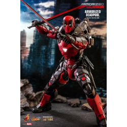 HOT TOYS Armorized Deadpool Diecast (Cms090-D42) Marvel Armorized Warrior Movie Masterpiece 1/6 Scale Figure