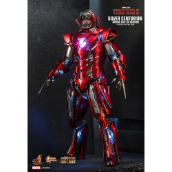 HOT TOYS Centurion Diecast (Armor Suit Up Version) (Mms618D43) Marvel Iron Man 3 Movie Masterpiece Sixth (1/6) Scale Figure In Silver