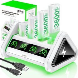 HLD Rechargeable Battery Packs With Charger for Xbox Series X/s & Xbox One 1 X/s/elite Controller