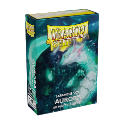 ARCANE TINMEN Dragon Shield Sleeves Japanese Size: Matte Aurora (59MM X 86Mm) 60 Sleeves Per Pack At-11158