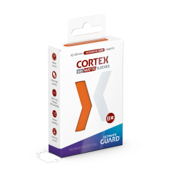 ULTIMATE GUARD Cortex Sleeves Japanese Size: Matte (62MM X 89Mm) 60 Sleeves Per Pack In Orange