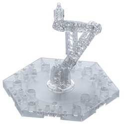 BANDAI Gundam Action Base 5 1/144 & 1/100 Scale Stand: Clear