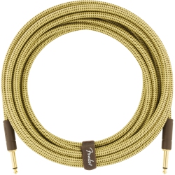FENDER Deluxe Series Instrument Cable - Straight / Straight 18.6' Tweed