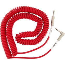 FENDER Original Series Coil Cable - Straight / Angle 30' Fiesta In Red