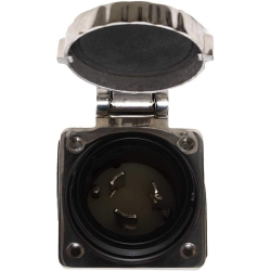 MARINCO 6371El-Bx Inlet, 32A 230V, Stainless Steel