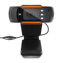 XTREME - 480P Webcam, Universal Mounting Bracket, Integrated Led Lighting In Black