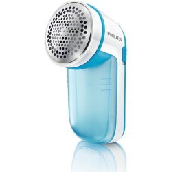PHILIPS Fabric Shaver, Removes Fabric Pills, Suitable for All Garments, Large Blade Surface, Cleaning Brush, Includes Batteries In Blue