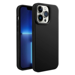 MOBILE MAGIC for Apple Iphone 11 (Xi6.1) Premium Liquid Silicone With Metal Buttons And Camera Edges Case Cover - In Black