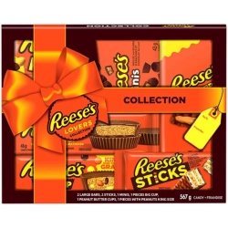 REES Delicious E's Lovers Chocolate Peanut Butter Assorted Gift Box - 567G (8 Bars)