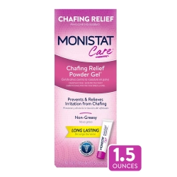 MONISTAT Care Feminine Chafing Relief Powder Gel, Anti-Chafe Protection - 1.5 OZ, 2-Pack