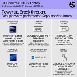 最終値引き❗️［美品］HP Spectre 16GB SSD1TB‼️ HP Spectre 16