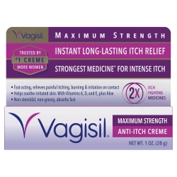 VAGISIL Maximum Strength Feminine Anti-Itch Cream - 1OZ, 2-Pack