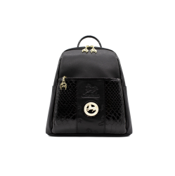 CAVALINHO Honor Backpack (18190249) - Leather And Canvas In Black