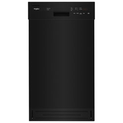 Whirlpool 18" 50dB Built-In Dishwasher with Stainless Steel Tub & Third Rack (WDPS5118PW) - White
