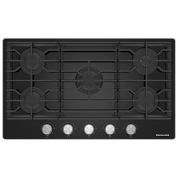 Surface De Cuisson Au Gaz À 5 Brûleurs De 37 Po De Kitchenaid (Kcgg536Pbl) - Noir