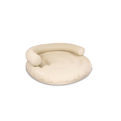 SWIMLINE Cloud Oxford Fabric Inflatable Swimming Pool Island Chaise Float - 60" - In Beige