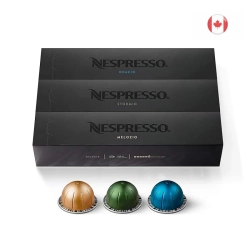 NESPRESSO Vertuoline Variety Pack: 3 Blends, Medium & Dark Roast, 7.77OZ Coffee Pods (30Ct)