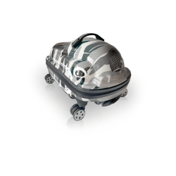 TUCCI -Kids Dashmobile Hard-Shell Ride-On Suitcase Luggage - Camo In Gray