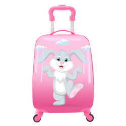TUCCI Italy Kids Children Luggage Suitcase-18In-Happy Bunny