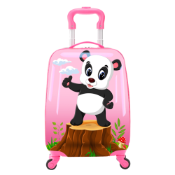 TUCCI Italy Kids Children Luggage Suitcase- 18In-Peppy Panda