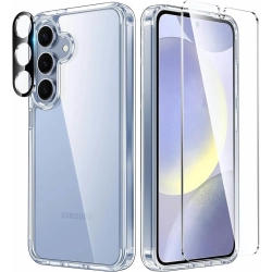 GENER Clear Slim Shockproof Samsung Galaxy S24 Case - Anti-Yellowing Scratch-Proof, Drop-Proof, Tough 5G Mobile Phone Protection Bumper