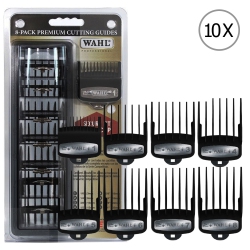 WAHL 10X 8-Pack Premium Cutting Guides Fits All Full Size Clipper Blades (Except Competition Series)