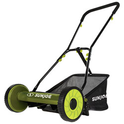 Sun Joe 16" Manual Reel Mower with Grass Catcher