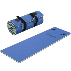 SOOZIER 6.5' X 2' Roll-Up Pool Float Pad for Lakes, Oceans, & Pools, Water Mat for Playing, Relaxing & Recreation In Blue