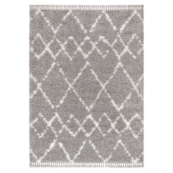 JONATHAN Y Mercer Shag Plush Tassel Moroccan Tribal Geometric Trellis Area Rug
