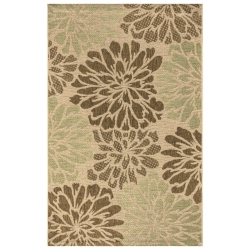 JONATHAN Y Zinnia Modern Floral Textured Weave Indoor/outdoor Area Rug