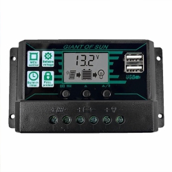 SOLAR POWER 12V/24V 10A-100A Lcd Solar Controller Dual USB Dc Port Current Solar Charge Cotroller