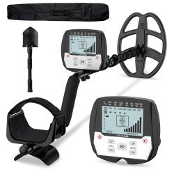 METAL DETECTORS Professional Waterproof Metal Detector With 12-Inch Coil Advanced Us Chip Lcd Display Adjustable Stem for Precise Treasure Hunting