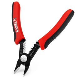 PLIERS [Eu Direct]Kaiweets Kws-102 6-Inch Flush Plier 2 In 1 Multifunction Wire Cutter Stripper 10-20 Awg Heat-Treated Carbon Steel Ergonomic Handle