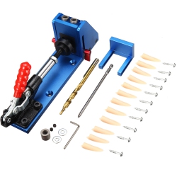 POCKET HOLE JIG Upgrade Xk-2 Wood Toggle Clamps With Drilling Bit Hole Puncher Locator Working Carpenter Kit