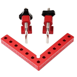 WOODWORKING CLAMP Drillpro Woodworking Precision Clamping Square L-Shaped Auxiliary Fixture Splicing Board Positioning Panel Fixed Clip Carpenter