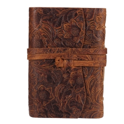 PAPER & NOTEBOOKS Thick Genuine Leather Journal Book 400 Pages Blank Paper Notebook Kraft Notepad Gift School Office Supplies 165MM 115MM 40Mm