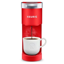STRAK K-Mini Single Serve K-Cup Pod Coffee Maker, Featuring An Ultra-Sleek Design, Poppy In Red