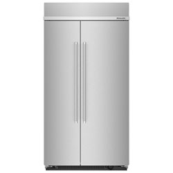 KitchenAid 42" 25.5 Cu. Ft. Side-By-Side Refrigerator (KBSN702MPS) - Stainless Steel