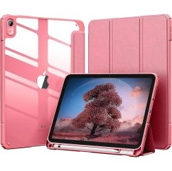 GENER Ipad 10Th Ation Case \w Pencil Holder - Clear Transparent Back Shell, Auto Wake/sleep, Shockproof Slim Cover for 10.9 Inch Ipad 10Th Gen 2022
