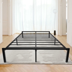 ENDURAN Queen Size Bed Frame With 14.25" Storage Space, Heavy Duty Metal Platform Bed Frame, No Box Spring Needed And Noise Free
